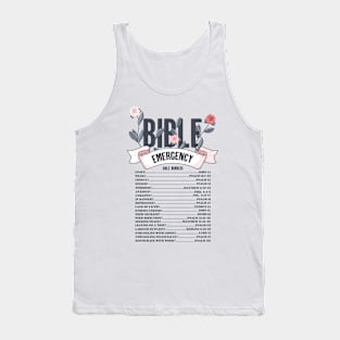 Emergency Bible Numbers Tank Top